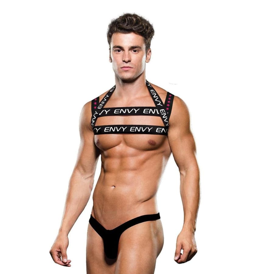Envy Logo göğüs harness siyah beyaz