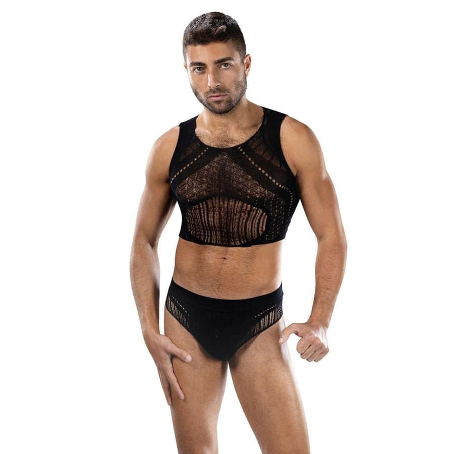 Envy Maverick Edge 2'li crop üst & Brief takım siyah tek beden