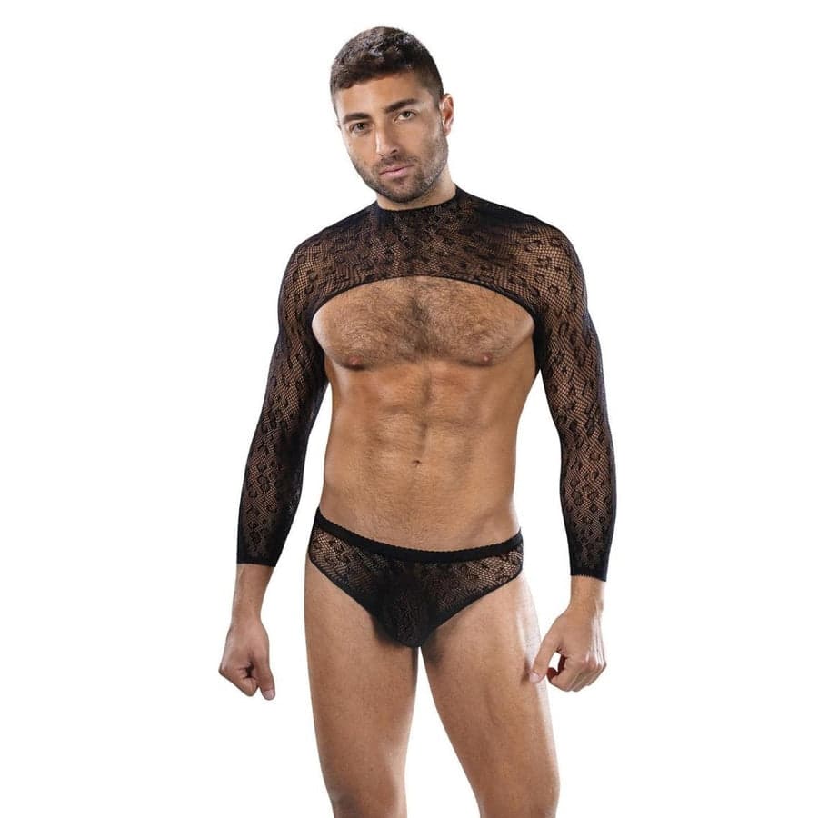 Envy Untamed 2'li crop üst & Brief takım siyah tek beden