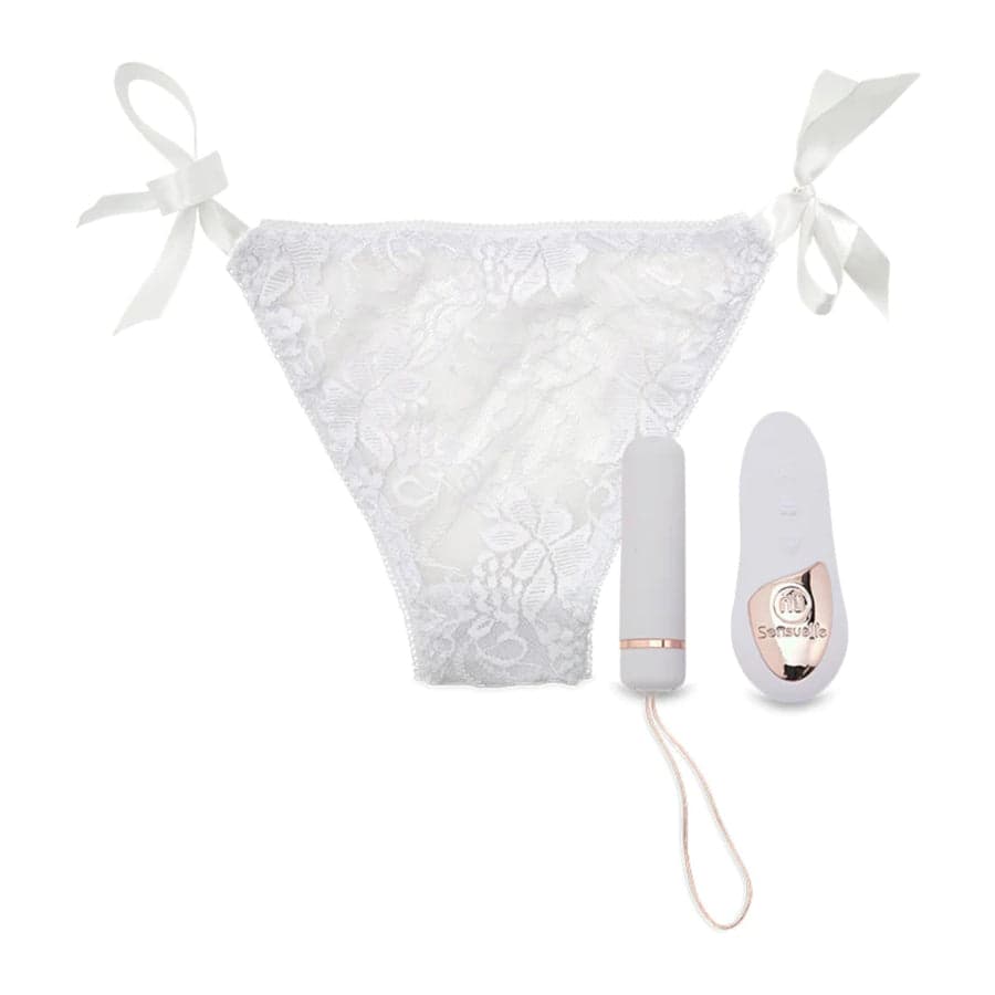 Nu Sensuelle kumanda Pleasure külot ile mermi vibratör beyaz