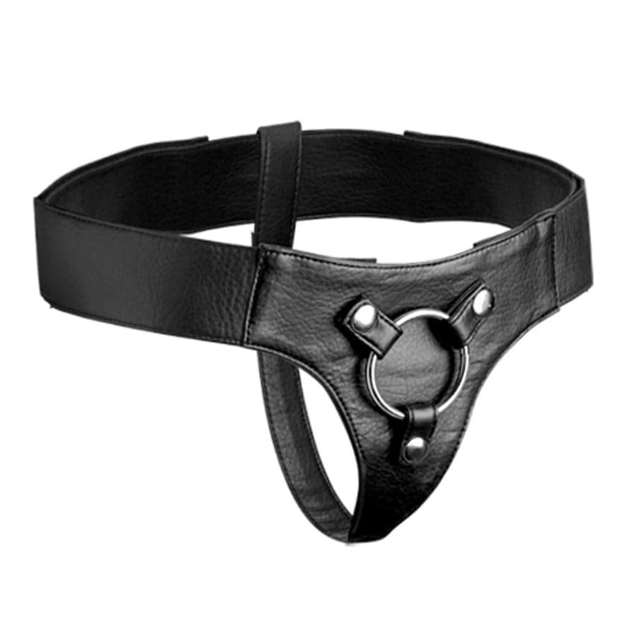 Strap U Domina ayarlı Wide Band strap-on harness siyah