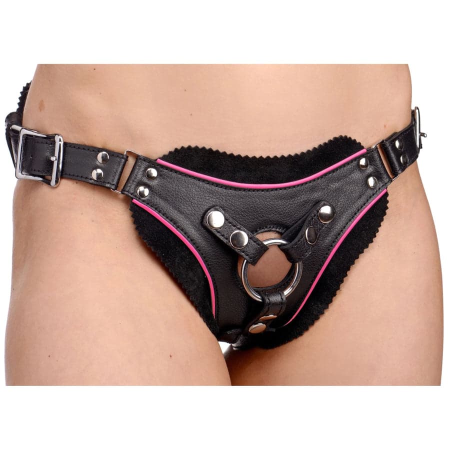Strap U Flamingo Low Rise strap-on harness siyah pembe