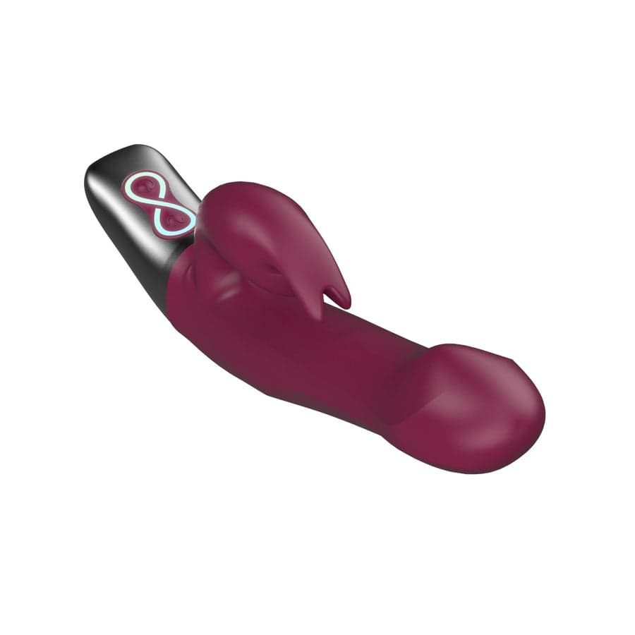 Titanz dönen şarjlı rabbit ile Clit Stimulation mor 5 inç